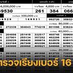 ตรวจหวย16/3/2566